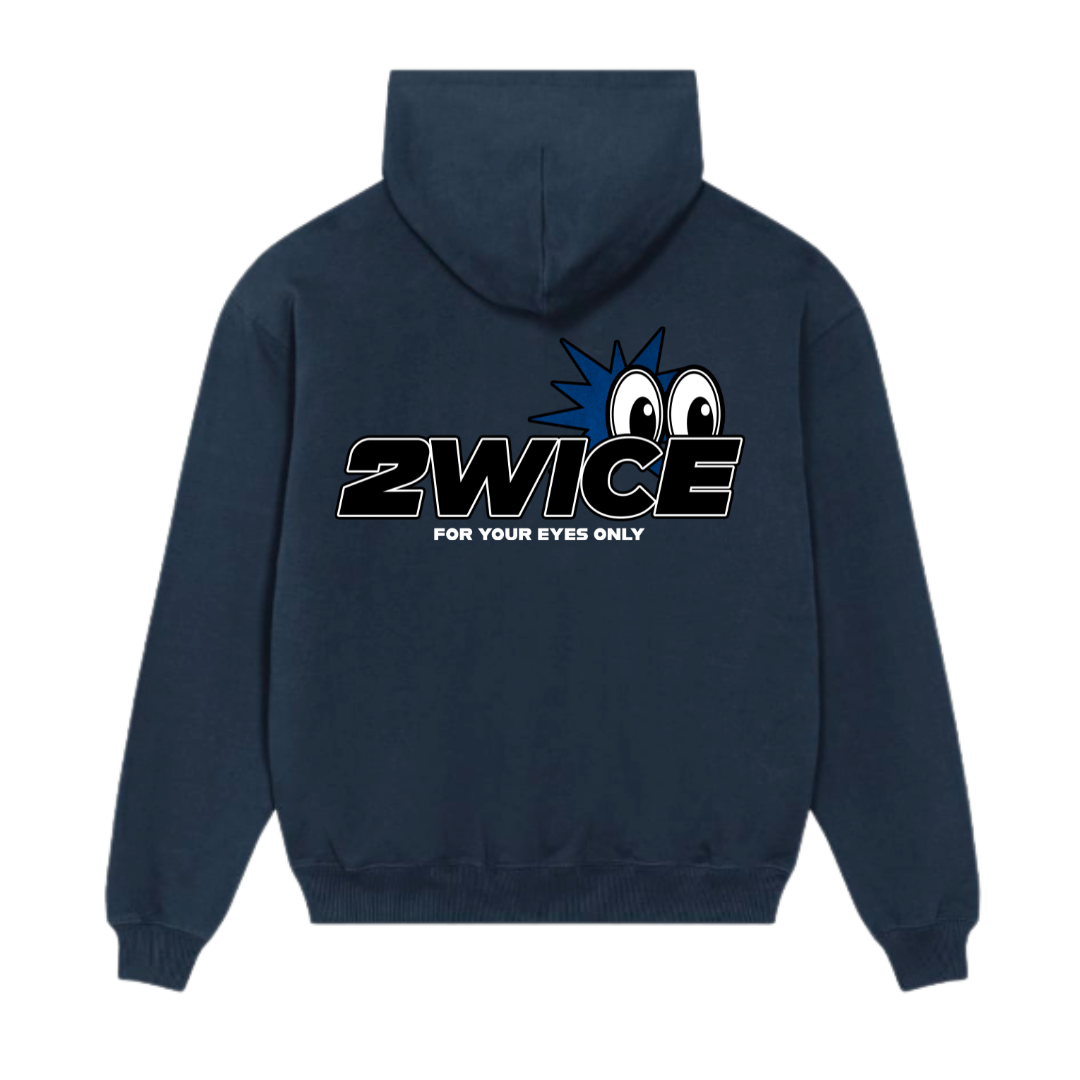 FOR YOUR EYES ONLY HOODIE NAVY