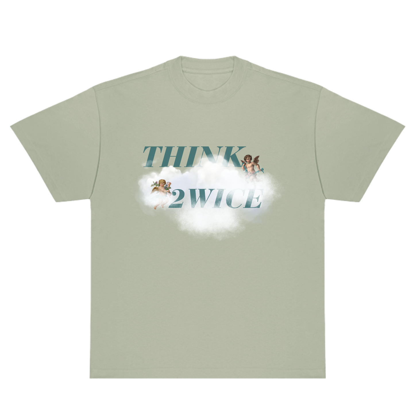 THINK 2WICE T-SHIRT LIGHT GREEN