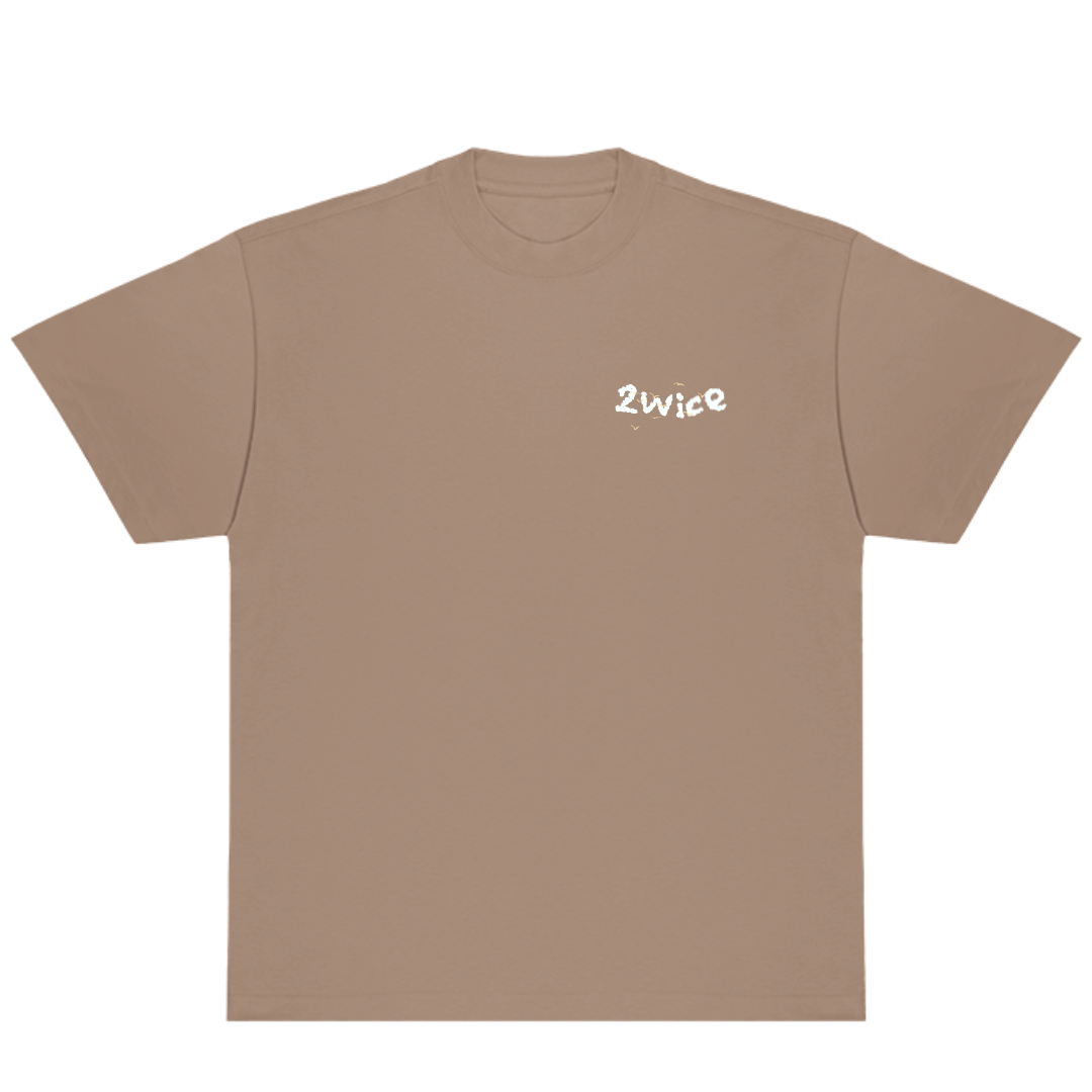 THINK 2WICE T-SHIRT TAUPE