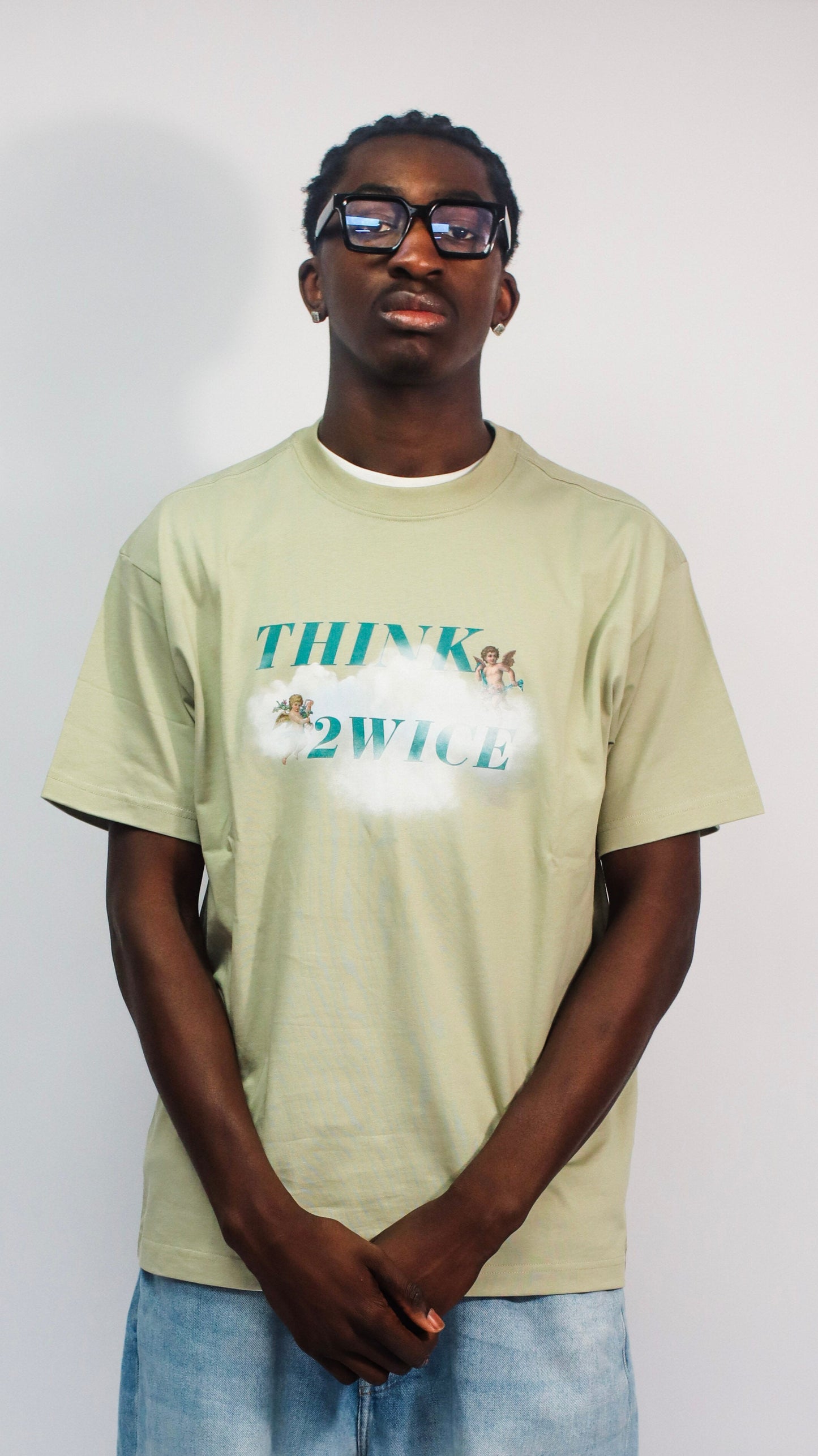 THINK 2WICE T-SHIRT LICHT GROEN