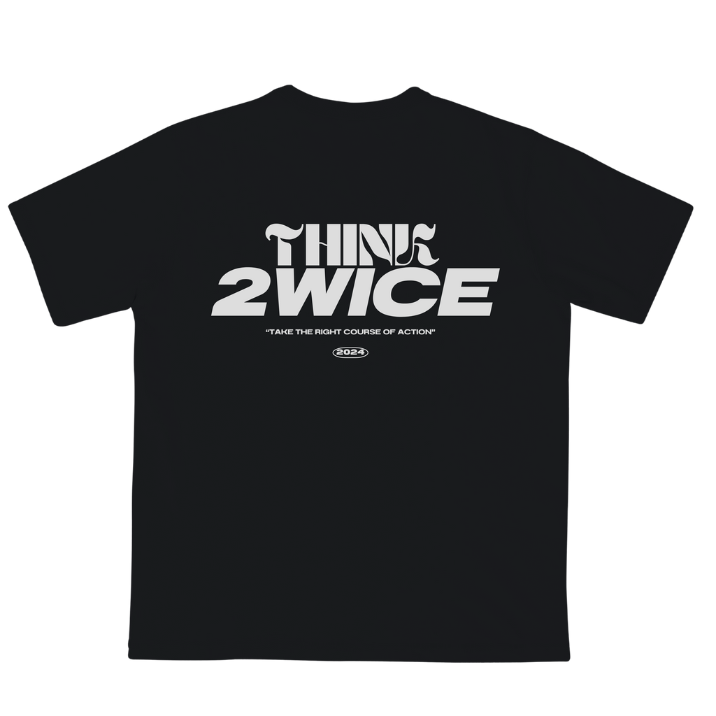 THINK 2WICE T-SHIRT BLACK