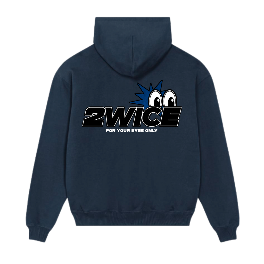 FOR YOUR EYES ONLY HOODIE NAVY