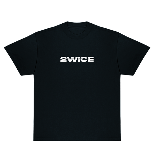 DON'T THINK 2WICE T-SHIRT ZWART