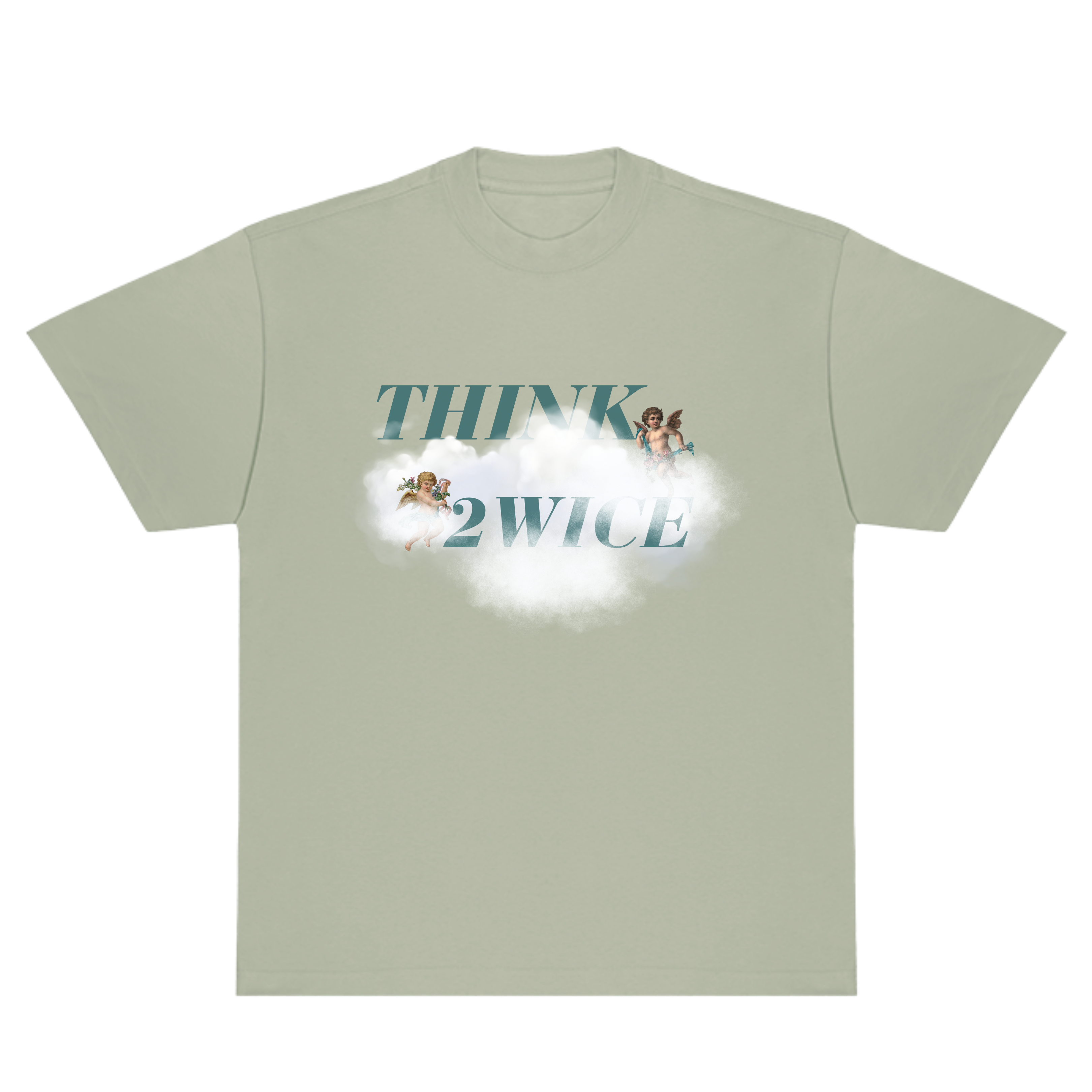 THINK 2WICE T-SHIRT LIGHT GREEN