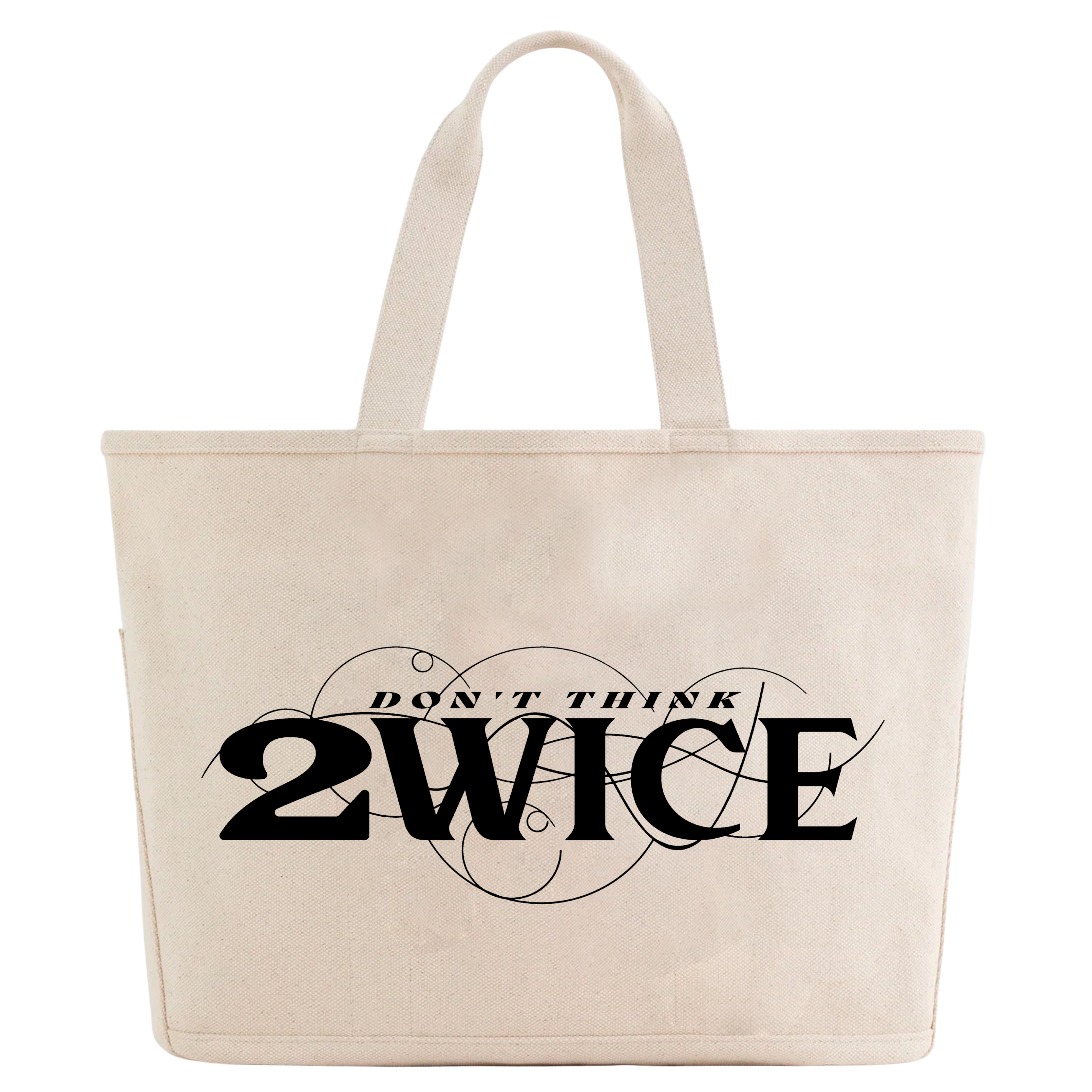 DON'T THINK 2WICE SHOPPER BAG
