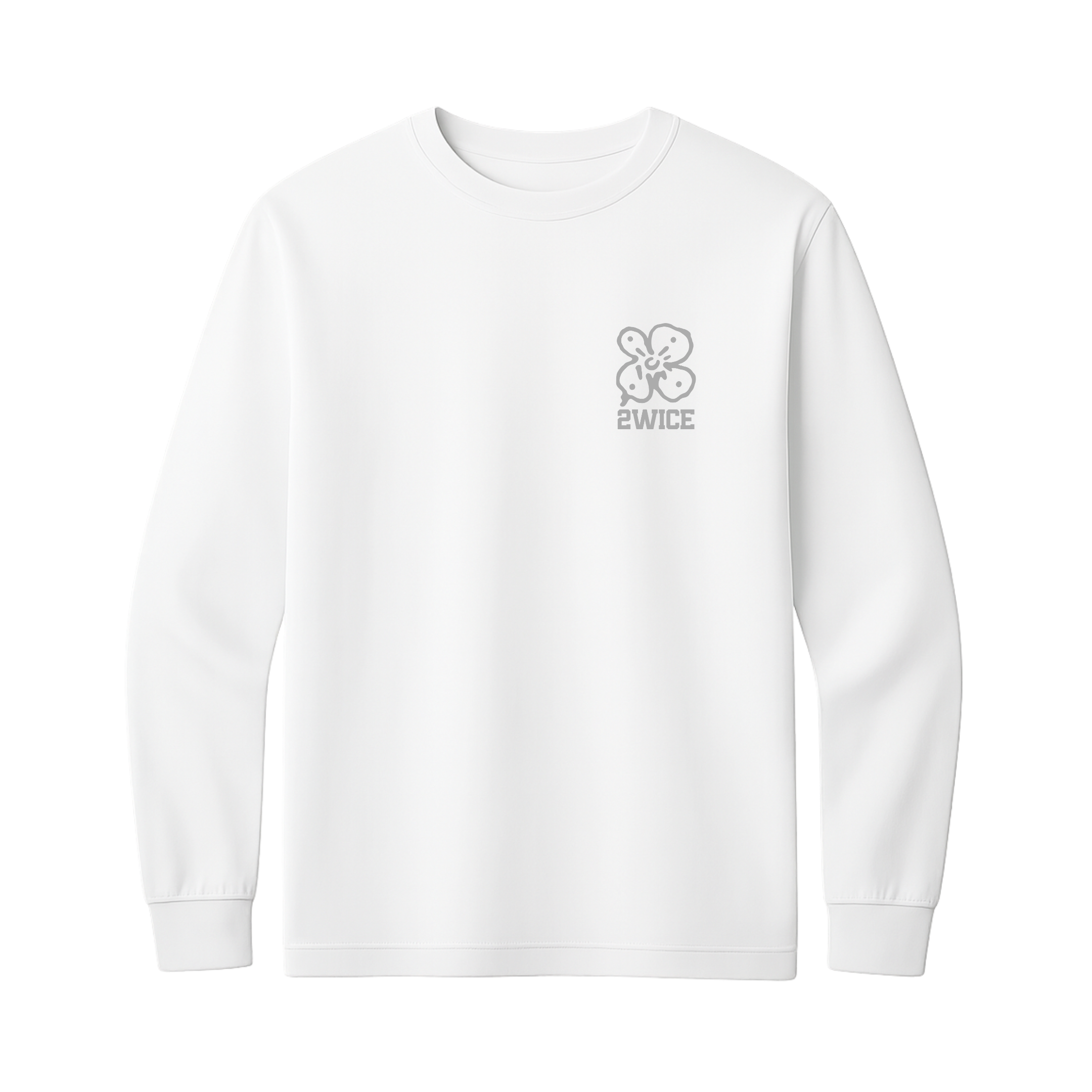 MEASURE 2WICE CUT ONCE LONGSLEEVE T-SHIRT WHITE