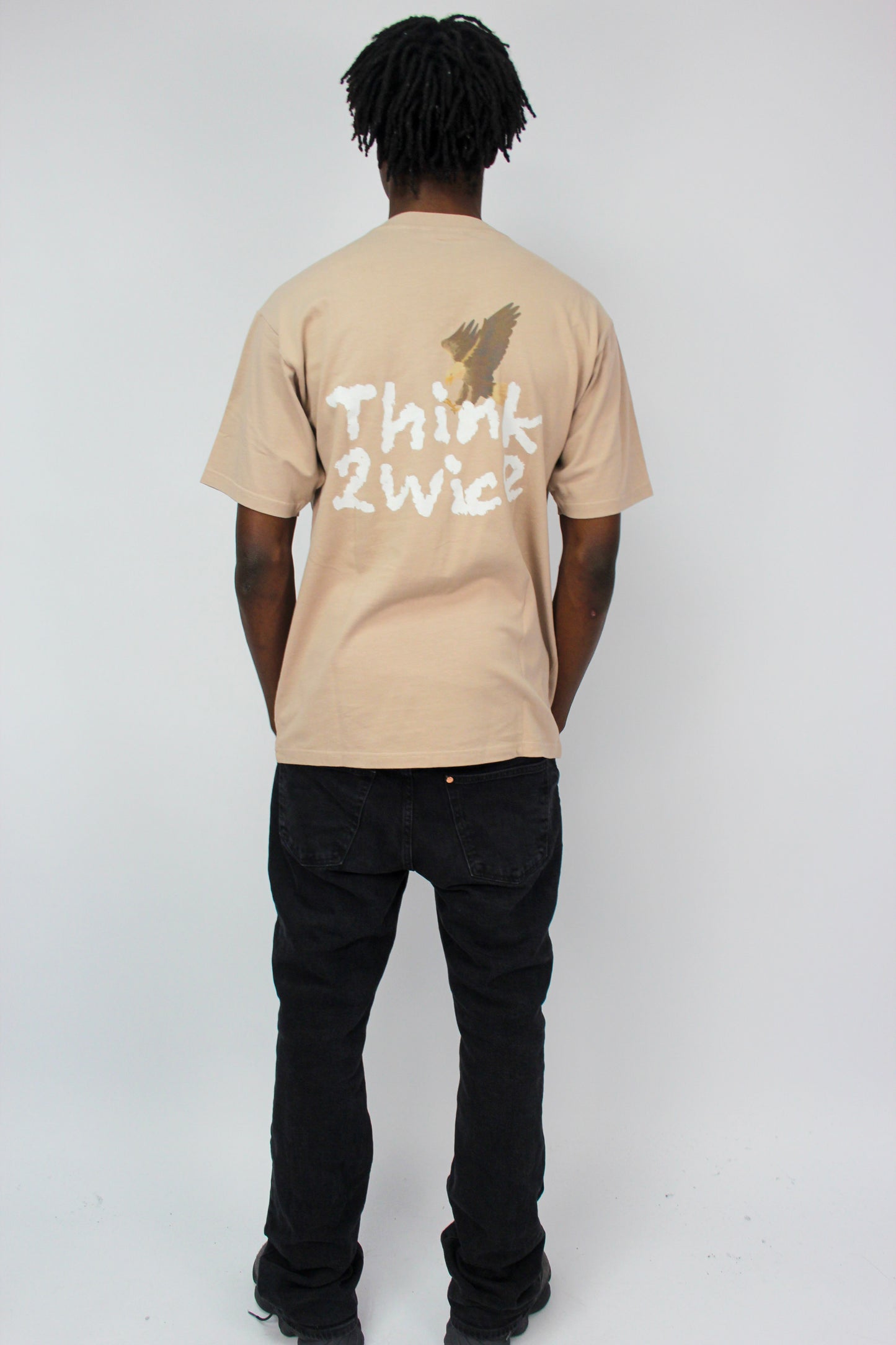 THINK 2WICE T-SHIRT TAUPE