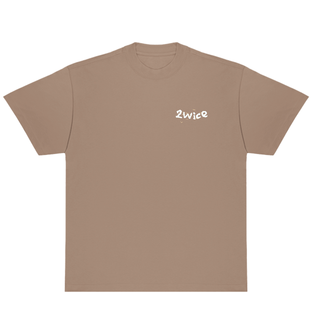 THINK 2WICE T-SHIRT TAUPE