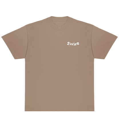 THINK 2WICE T-SHIRT TAUPE