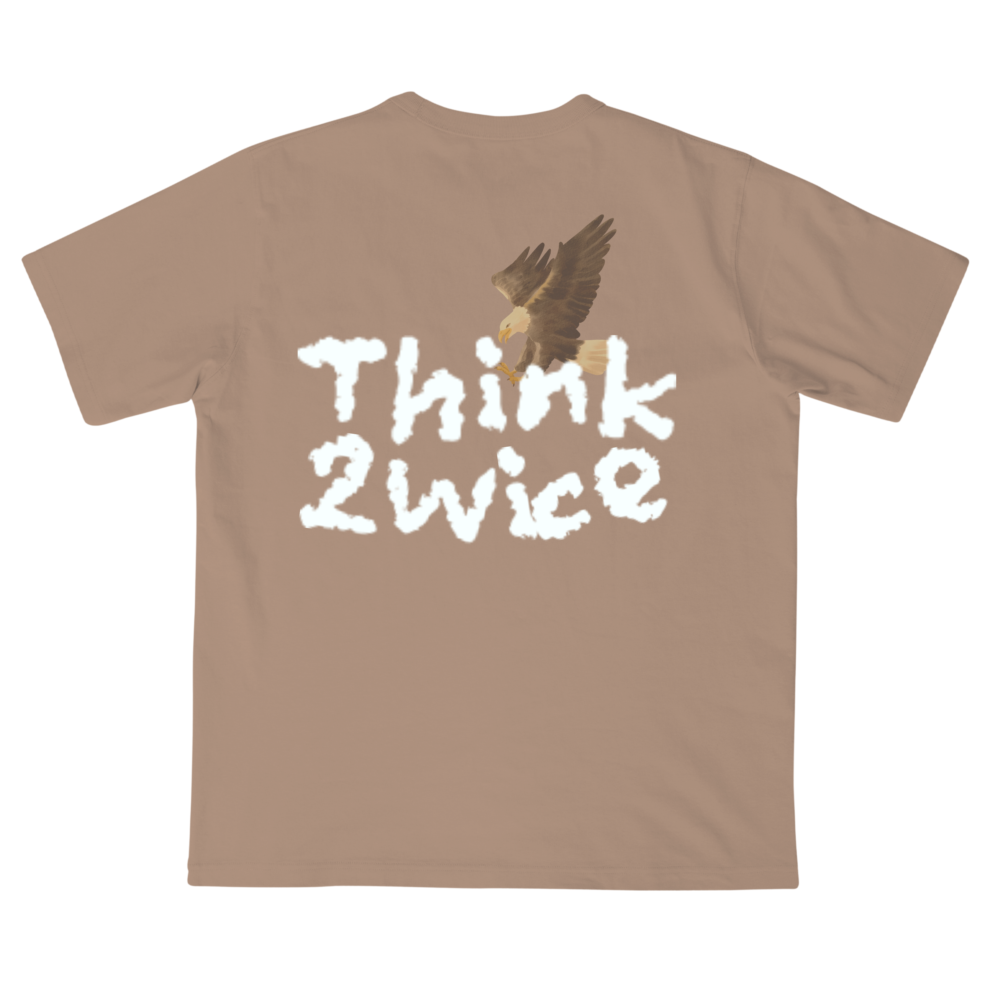 THINK 2WICE T-SHIRT TAUPE