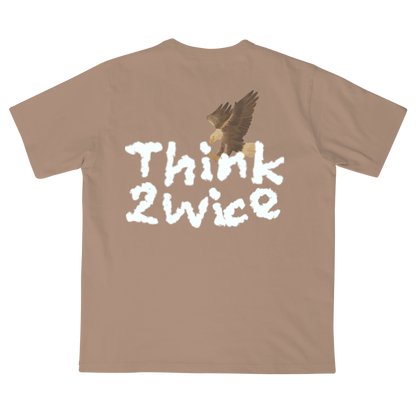 THINK 2WICE T-SHIRT TAUPE