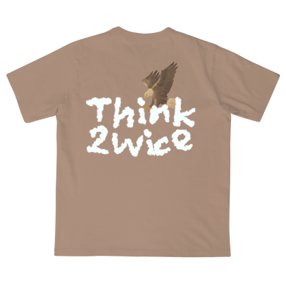 THINK 2WICE T-SHIRT TAUPE