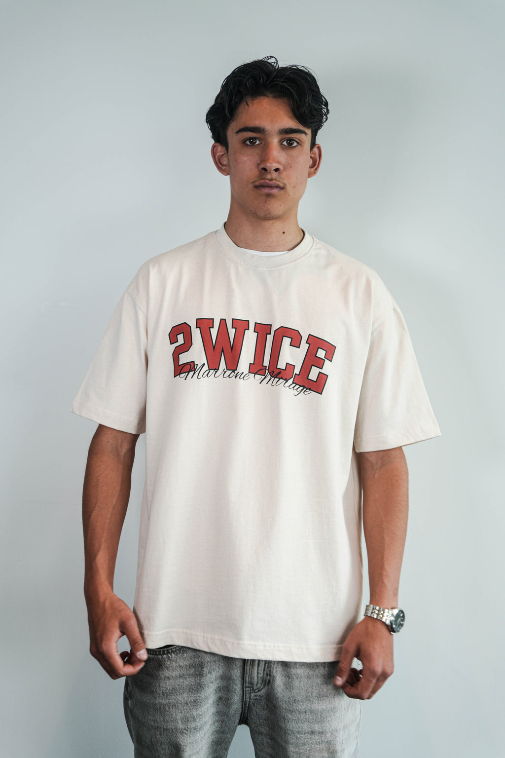 MARRONE MIRAGE T-SHIRT BEIGE