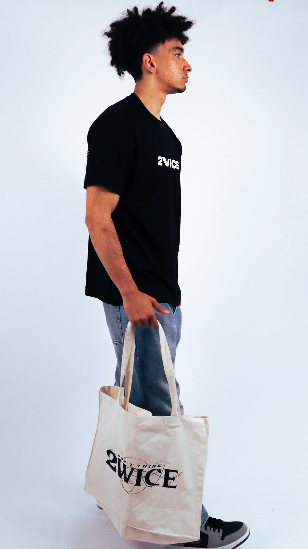 DON'T THINK 2WICE SHOPPER BAG