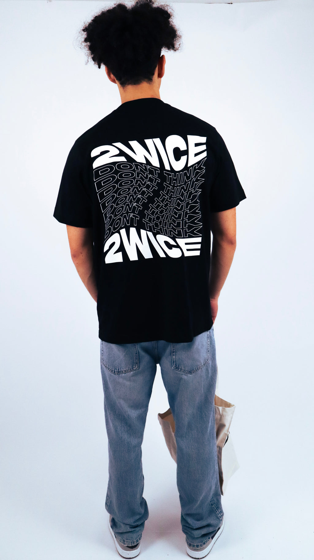 DON'T THINK 2WICE T-SHIRT BLACK
