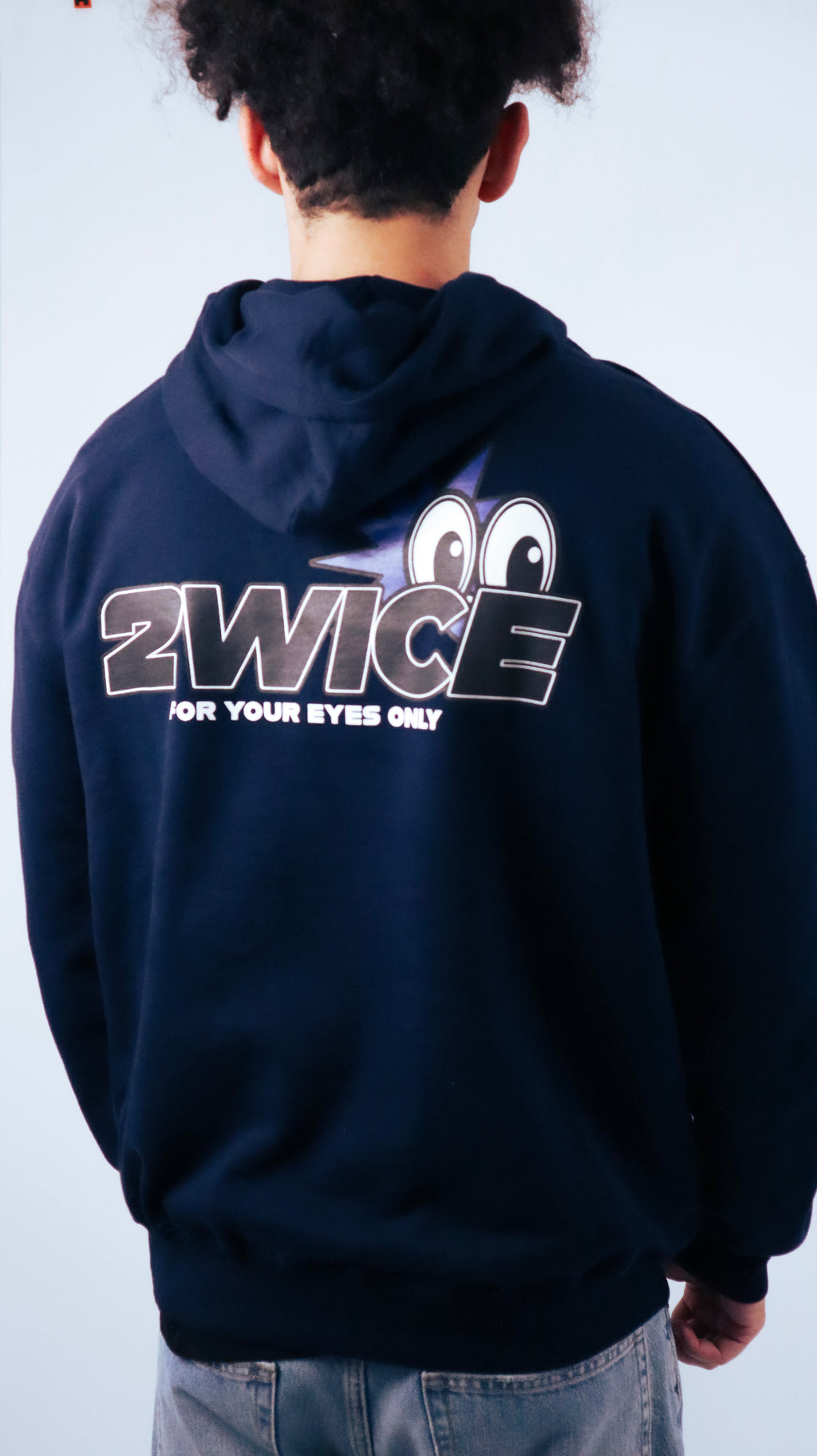 FOR YOUR EYES ONLY HOODIE NAVY