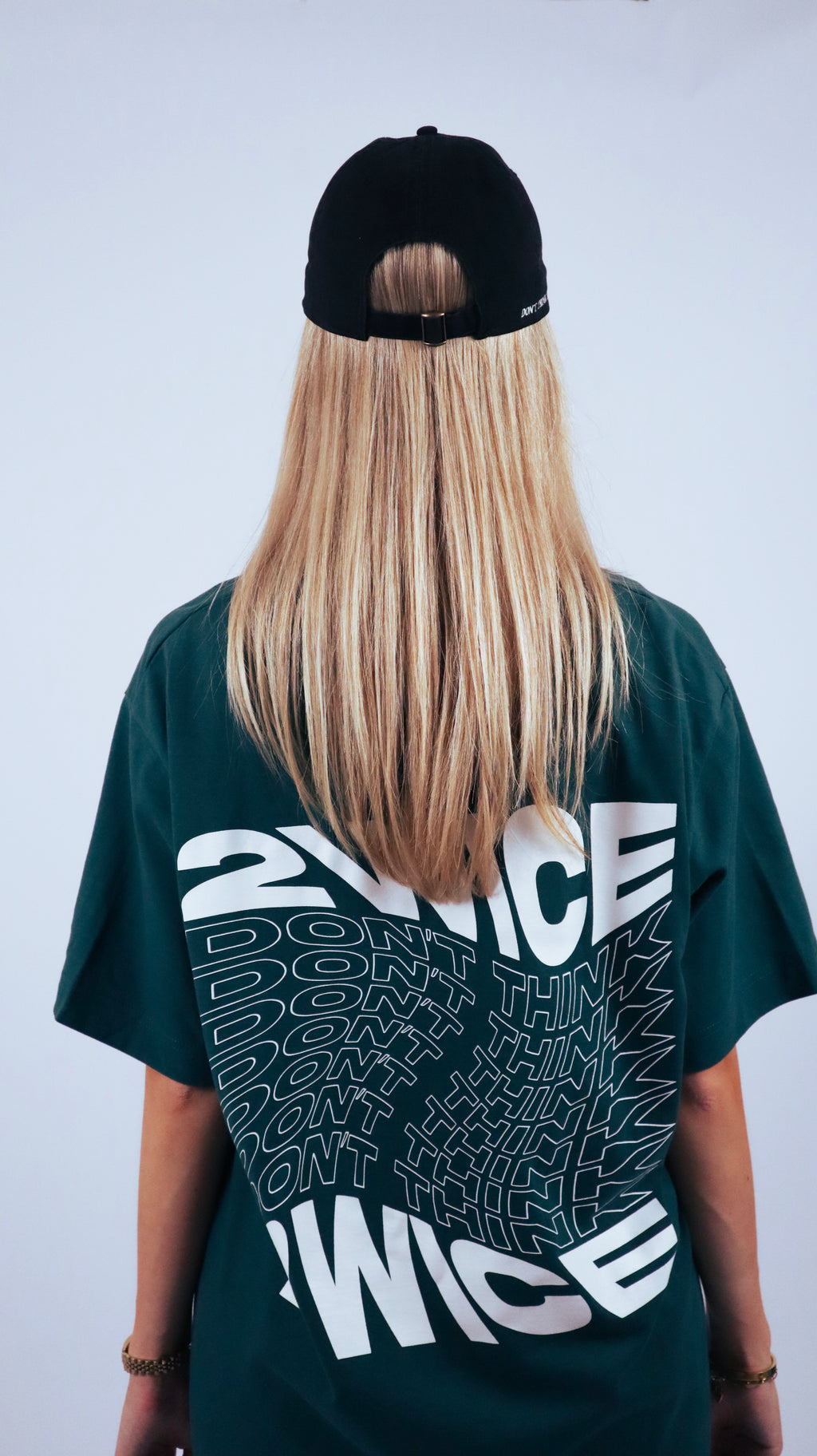 DON'T THINK 2WICE T-SHIRT PINE GREEN
