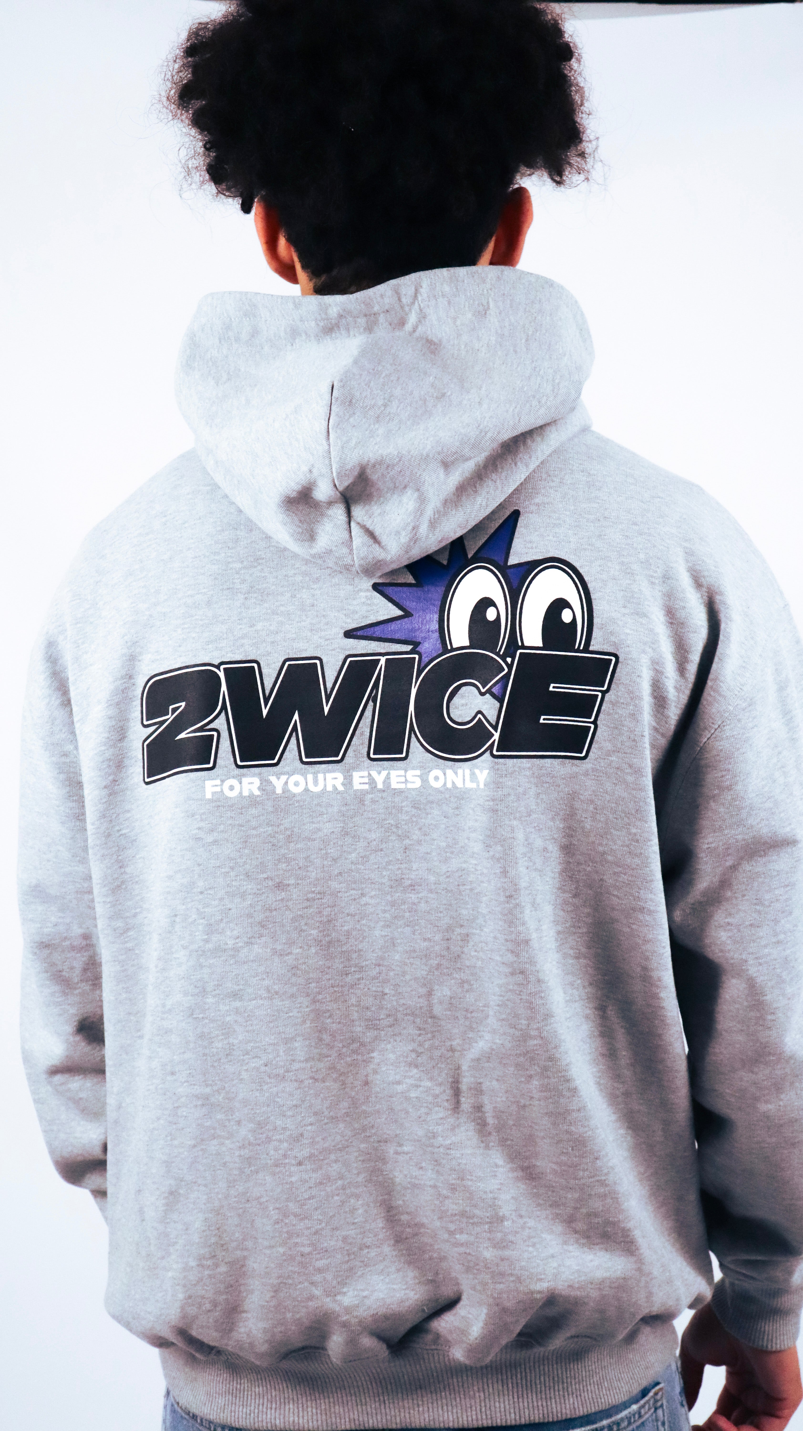 FOR YOUR EYES ONLY HOODIE GREY