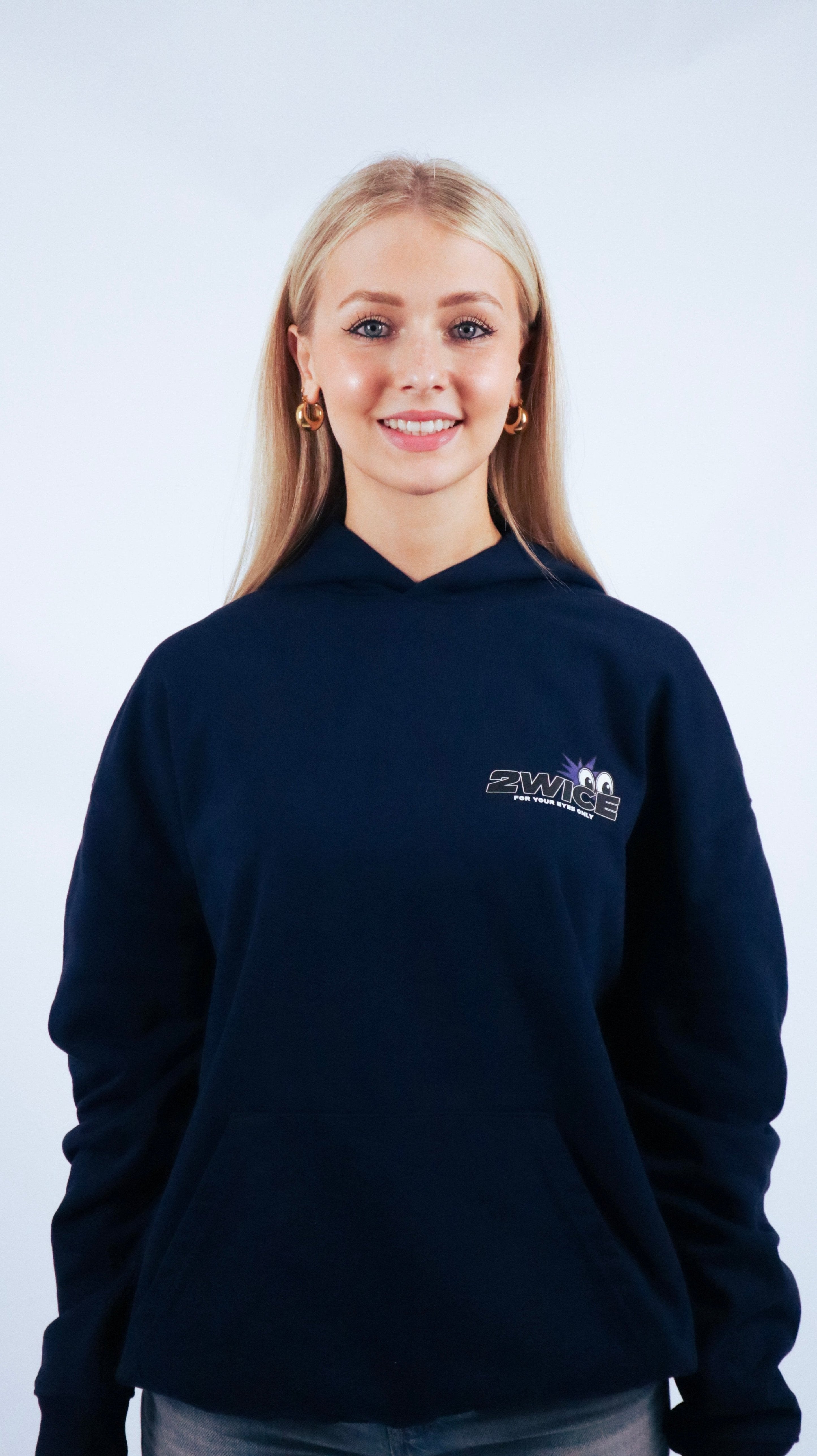 FOR YOUR EYES ONLY HOODIE NAVY