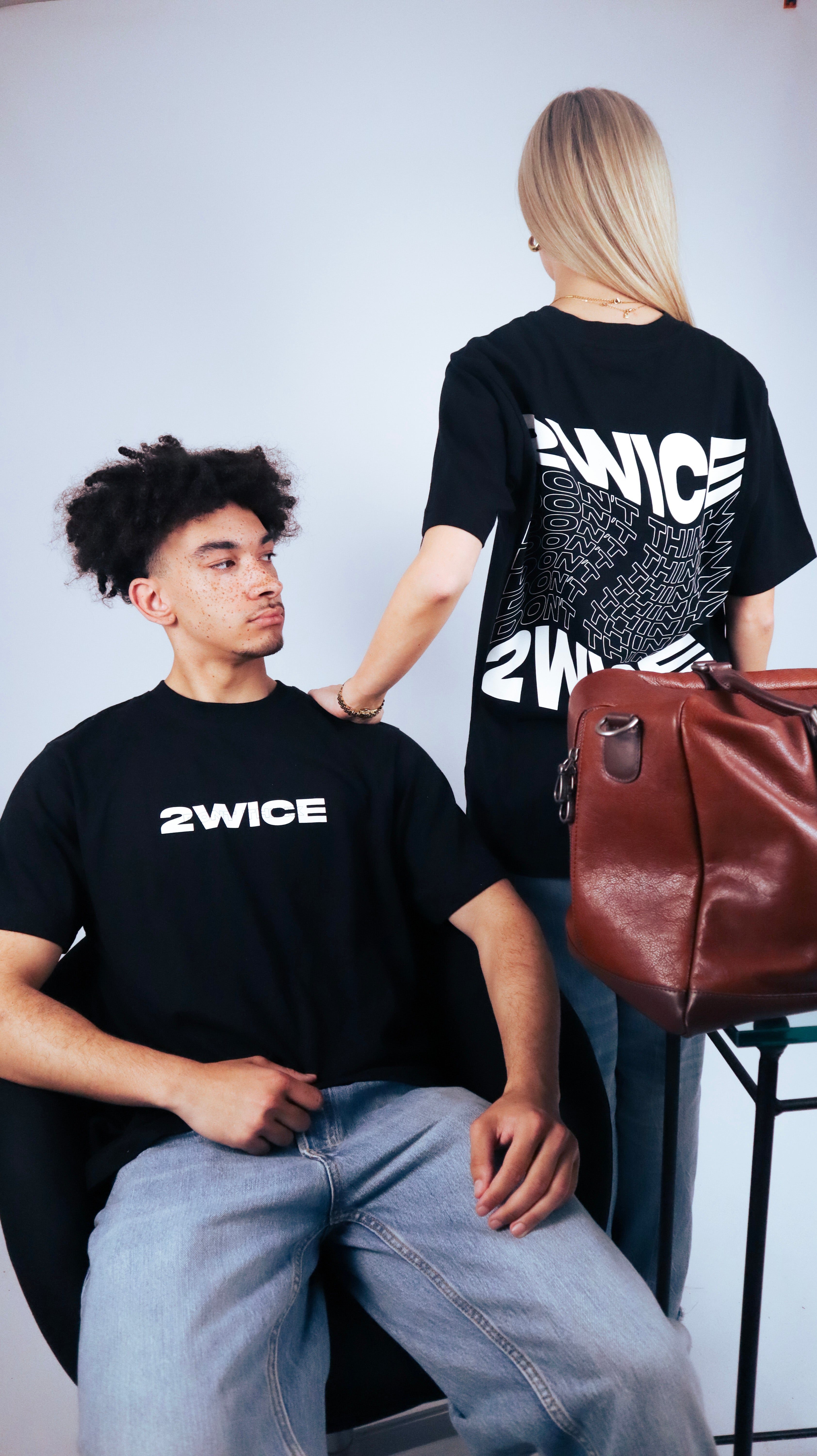 DON'T THINK 2WICE T-SHIRT BLACK