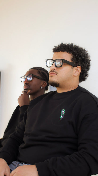 THINK 2WICE CREWNECK ZWART