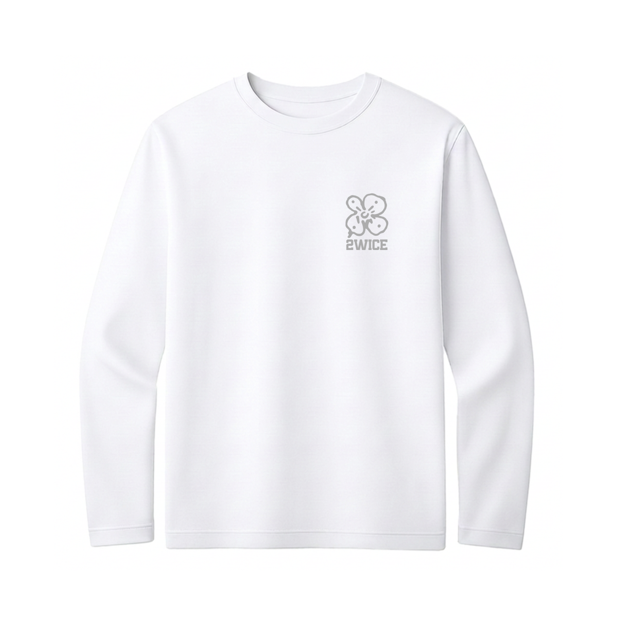 MEASURE 2WICE CUT ONCE LONGSLEEVE T-SHIRT WHITE