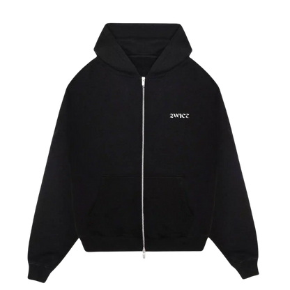 2WICE Zip Up Hoodie Zwart